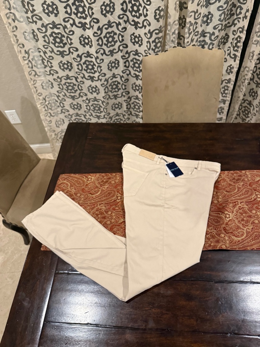 Peter Millar Men's Size 36x30 Stone Wayfare Five Pocket Pant MSRP $218